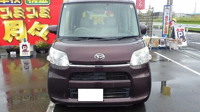 ダイハツ　タント　ルーフ　右サイドルーフ　鈑金　塗装　貝塚市から