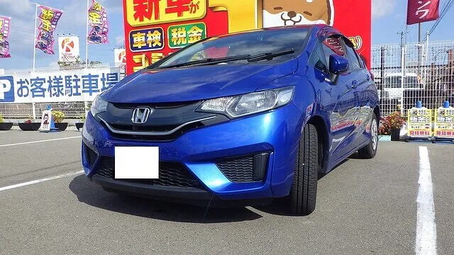 ホンダ　フィット　左リアドア　左クォーター　鈑金　塗装　和泉市