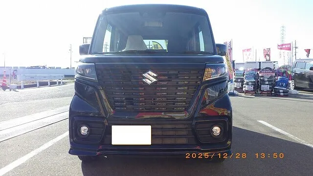 スズキ　スペーシア　左フロントドア　鈑金　塗装　泉佐野　泉南　