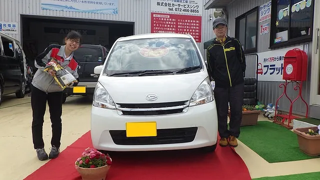 「泉佐野市よりご来店のF様　中古車販売カーサービスシンワ」