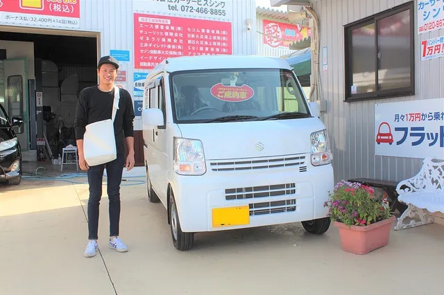 「大阪市内から当店の中古車エブリーをご購入のM様」