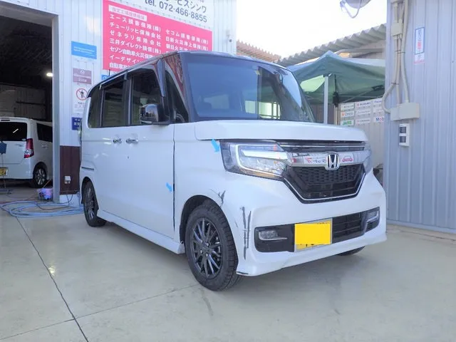 「岬町よりご来店のM様　ホンダNBOXの修理事例　泉佐野市」
