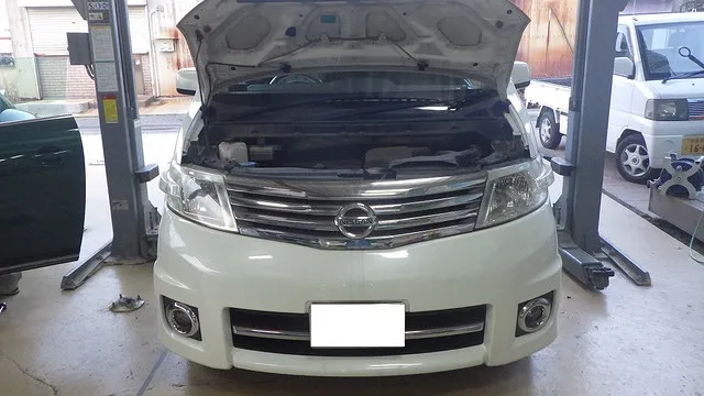 「車検でご来店のA様　日産セレナの整備事例　和歌山市より」