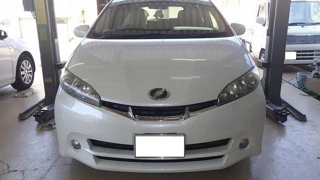 トヨタウィッシュ　車検事例　泉佐野市　