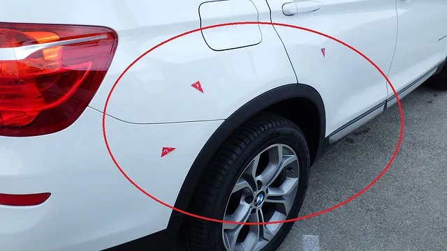 BMW X3　キズ修理 ＆ コーティング施工事例　泉佐野市 大阪府