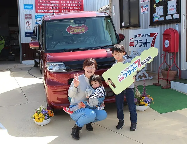 フラット７でダイハツ　タントお乗りいただくT様　岸和田市より