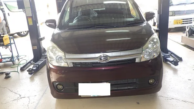 ダイハツ　ミラ　車検修理事例　阪南市