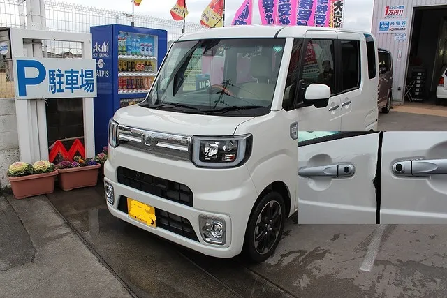 「泉佐野市からご来店　ｳｴｲｸ　ﾄﾞｱにぶつけられた事例」