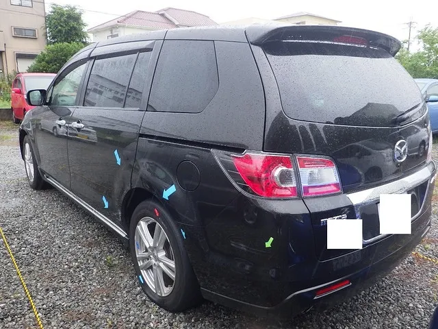 マツダ MPV　保険修理事例 左後ろ　和泉市 泉州