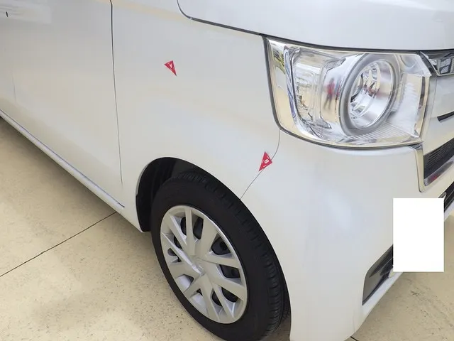 ホンダ N-BOX　右フロントフェンダー 凹み 修理事例　岸和田市