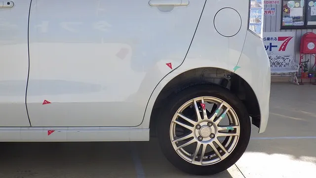 スズキワゴンR　キズ修理事例　泉佐野　鈑金塗装カーサービスシンワ