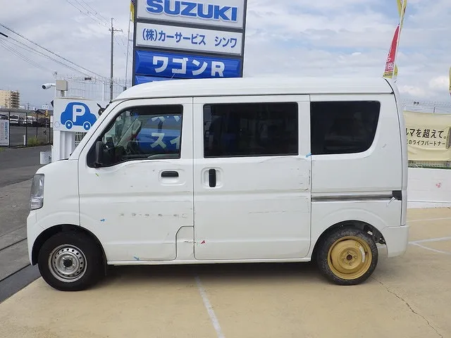 日産クリッパー　側面修理事例　泉佐野市　カーサービスシンワ