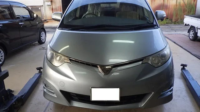 トヨタ　エスティマ　車検事例　阪南市　