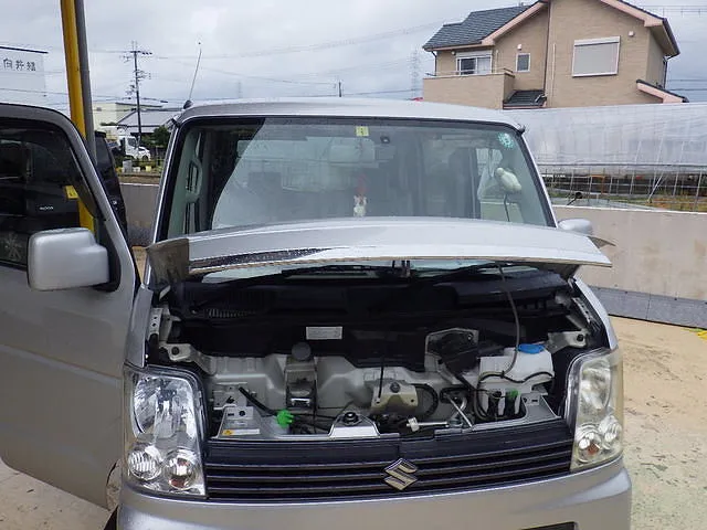 スズキ　エブリィ　DA64W　水漏れ修理事例　岸和田市