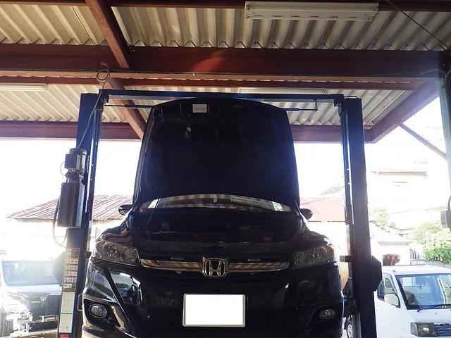 ホンダ　ストリーム　RN6　車検修理事例　泉南　田尻町