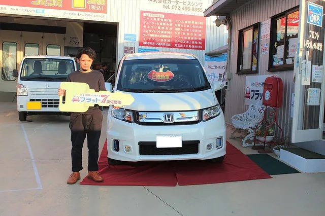 中古車販売　注文でご購入していただきました！フリード　泉佐野カーサービスシンワ