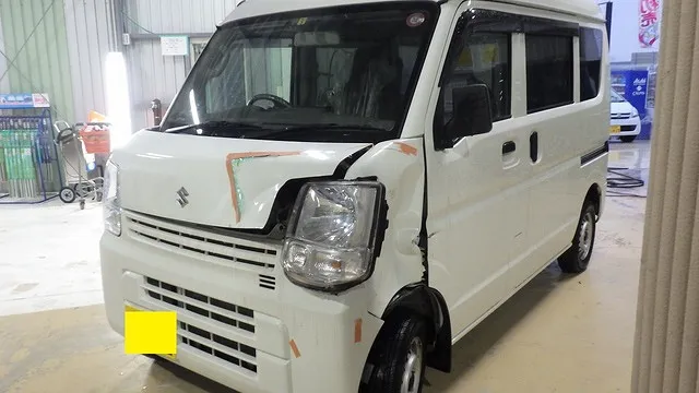 スズキ　エブリー　板金塗装　泉佐野市