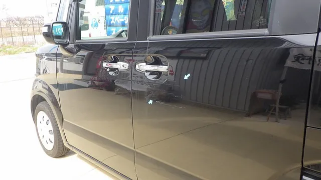 ホンダ　N-BOX　フロントバンパー　スライドドア　鈑金塗装修理　泉州　南大阪　堺　岸和田　泉大津　貝塚　和泉　高石　泉佐野　カーサービスシンワ