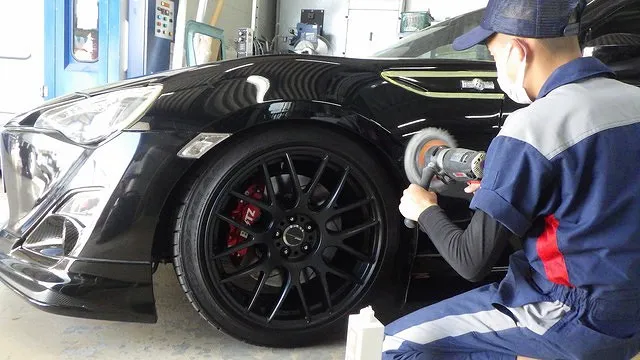 トヨタ　86　磨き　コーテイング施工　事例