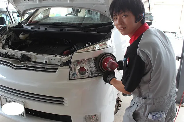 ｢貝塚市からお越しのS様　ｳﾞｫｸｼｰの車検事例」