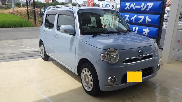 ダイハツ　ココア　車検整備　ブレーキパッド交換　ブーツ交換　泉佐野市　貝塚市　阪南市　泉南市
