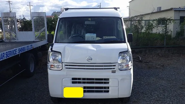 日産　クリッパー　フロント廻り　ボンネット　バンパー　フェンダー　交換　保険修理　カーサービスシンワ