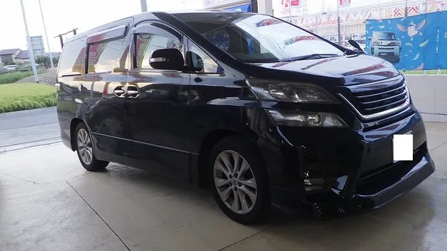 トヨタ　ヴェルファイア　車検整備　ブレーキパッド交換　ロアアームブーツ交換　ショックアブソーバー交換　泉佐野市　貝塚市　泉南市　阪南市　岸和田市