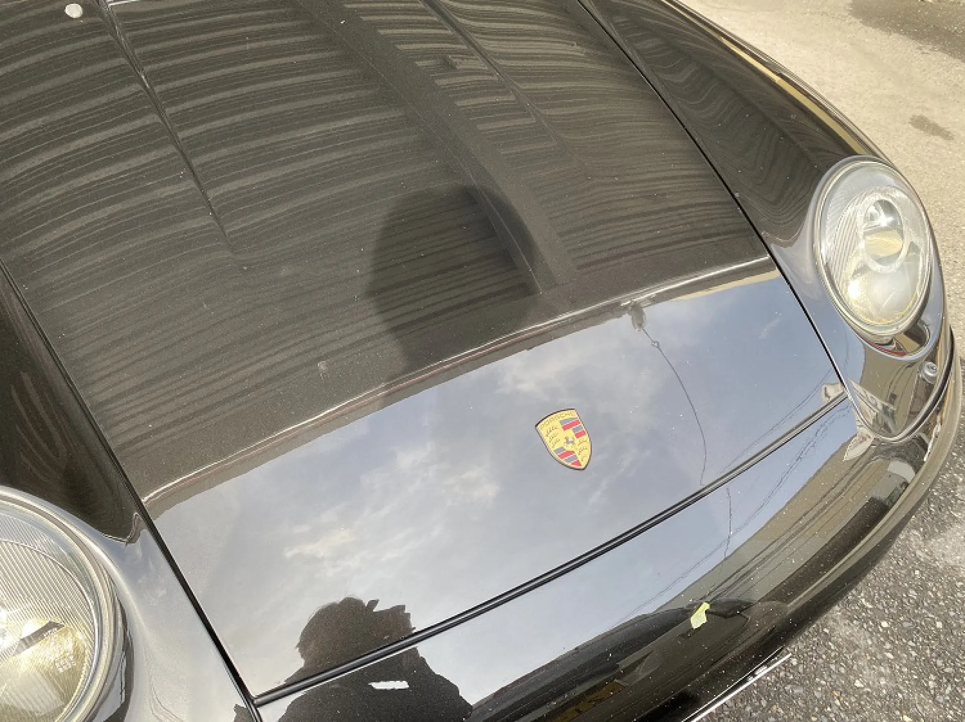 フロントガラス交換 飛び石 ポルシェ993 | 堺市 鈑金塗装