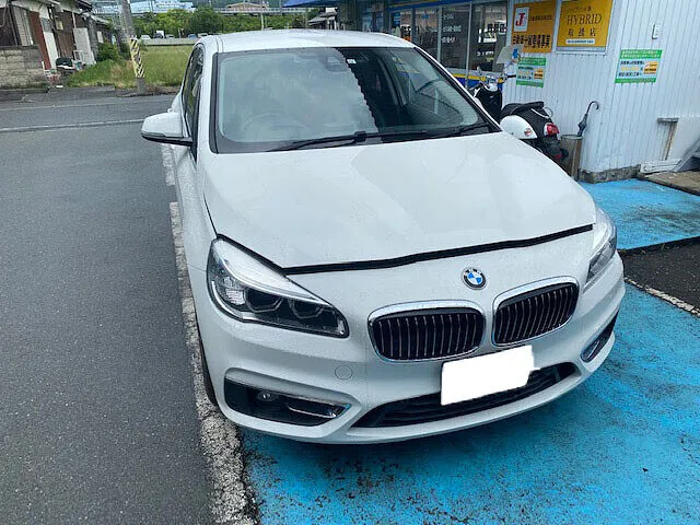 高島市　車検・整備　12ヵ月法定点検　BMW 218d アクティブツアラー　32,000円（税込）