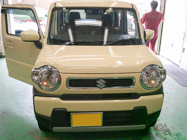 小山市　フロントガラスひび割れ修理・エーミング　スズキ ハスラー　費用：142,318円（税込）│車修理