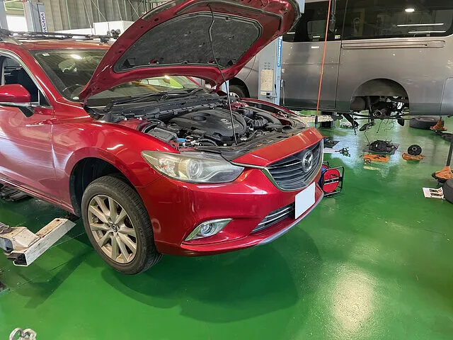 宇都宮市　エンジン異音修理　ターボチャージャー交換　マツダ アテンザ│車修理