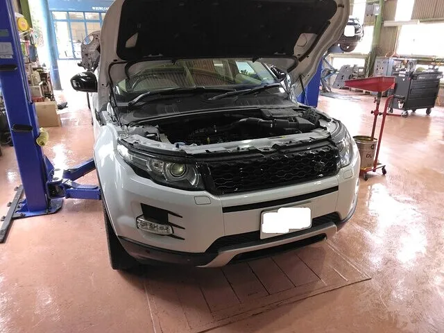 ランドローバー｜イヴォーク｜水漏れ修理｜鹿児島県鹿屋市｜ユーロカーズ