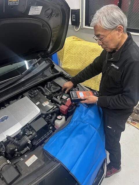 町田市　バッテリーテスターによるバッテリー点検｜整備