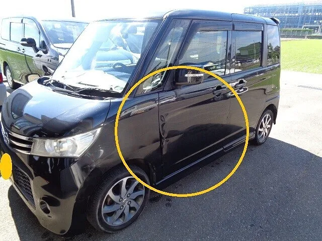 日産ルークス　日帰り板金でもここまで出来る！中古ドア交換