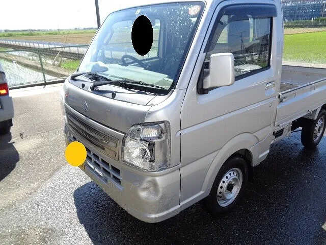 スズキ　キャリートラック　カドをぶつけた・・軽トラも救いたい