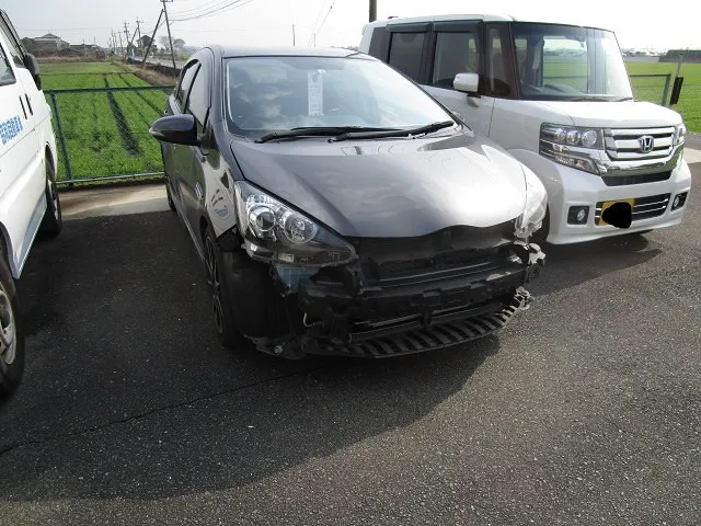 ★アクアG,ｓバンパー修理事例　佐賀県小城市・協和自動車