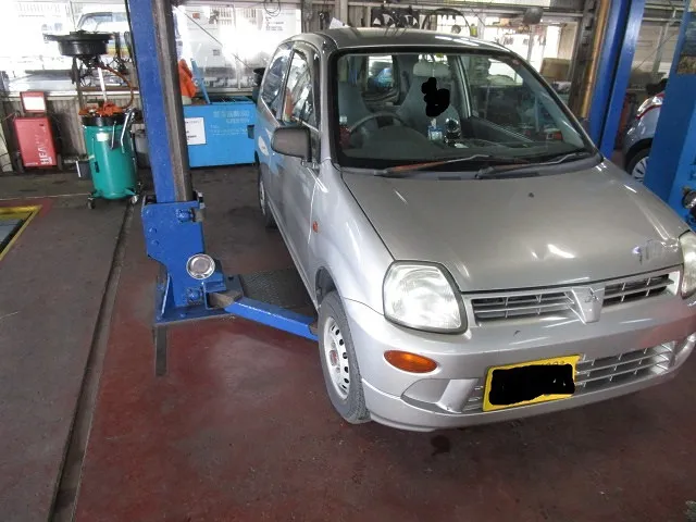 ★ミニカ・マフラー中古交換　激安交換　新品は高い　佐賀県・小城市・協和自動車