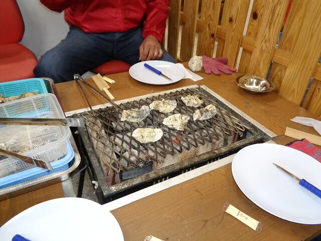 ２０２３年１月6日　　　　　　　　カキ焼きの裏技紹介？