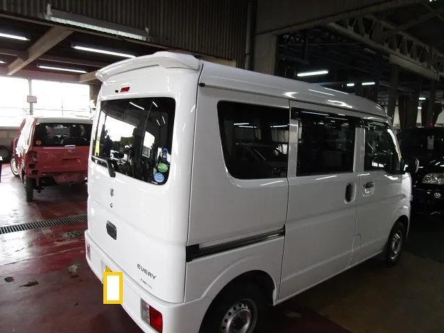 ★エブリーバン　ルーフ修理　板金塗装　佐賀県・小城市・協和自動車