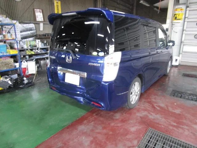 ★ホンダステップワゴン　追突被害　骨格交換　フロア修理　バックドア交換　佐賀県・小城市・協和自動車