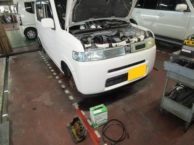 ★ホンダザッツの車検です　タイミングベルト交換・ウオーターポンプ交換・佐賀県・小城市・協和自動車
