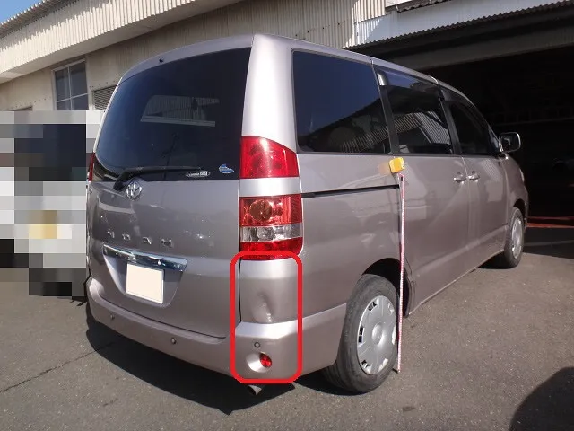 ★トヨタ ノア　クオーター修理　バンパー交換　 板金塗装　修理事例　保険　佐賀県　小城市　協和自動車ＴＡＸ佐賀