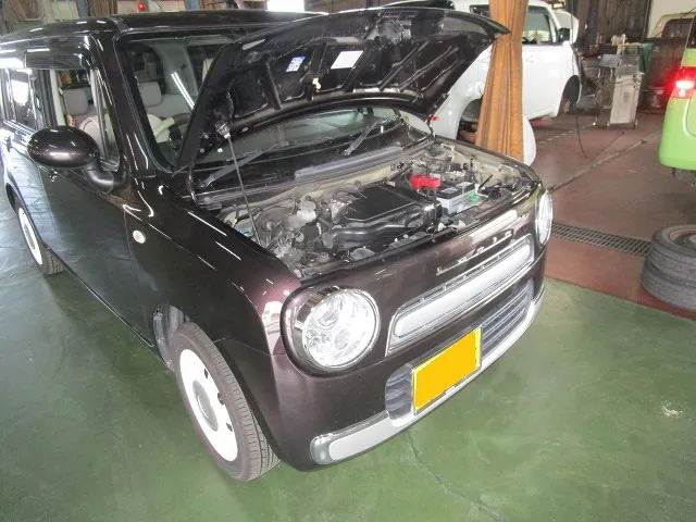 ★ラパンショコラのHIDヘッドライトが暗い？片方だけです。佐賀県・小城市・協和自動車