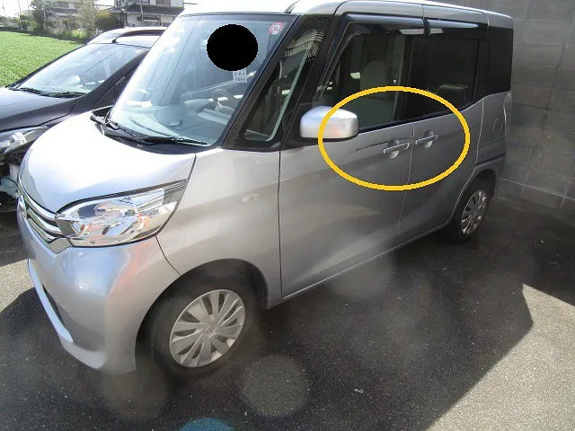 ★デイズルークス　ドアハンドルからのダメージは厄介です　佐賀県・小城市・協和自動車
