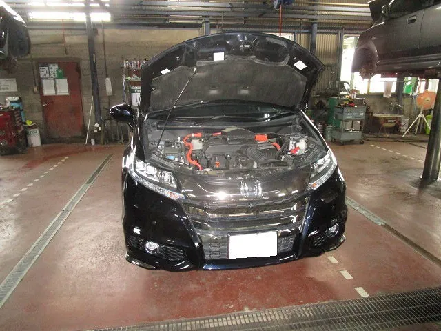 #オデッセイハイブリッド車検事例　ハイブリッド車もお任せください　佐賀県・小城市・協和自動車