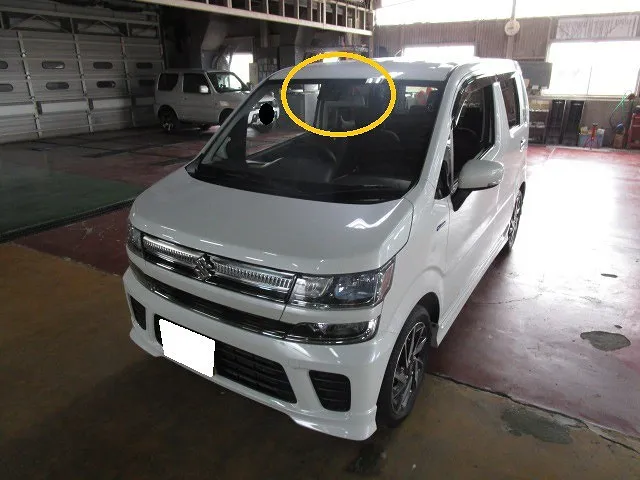 ＃ワゴンR　デュアルセンサーブレーキサポートのエーミング作業　佐賀県・小城市・協和自動車