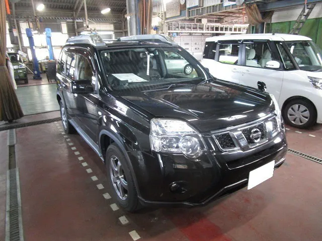 #エクストレイル　ハイパールーフレール仕様　車検事例　佐賀県・小城市・協和自動車