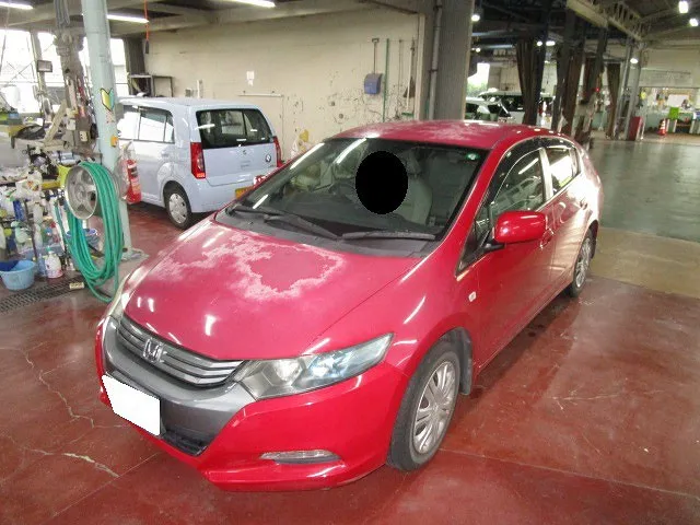 #インサイト　塗装剥げハゲ！赤が朱色に・・ほぼ全体塗装　佐賀県・小城市・協和自動車