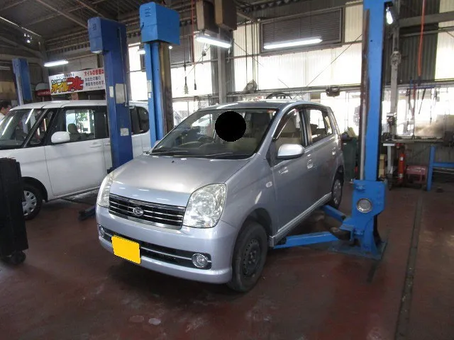 #ダイハツミラ　マフラーが千切れた？　溶接修理で割安