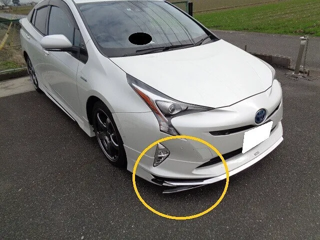 #５０プリウス　車検と同時にモデリスタエアロを交換したよ